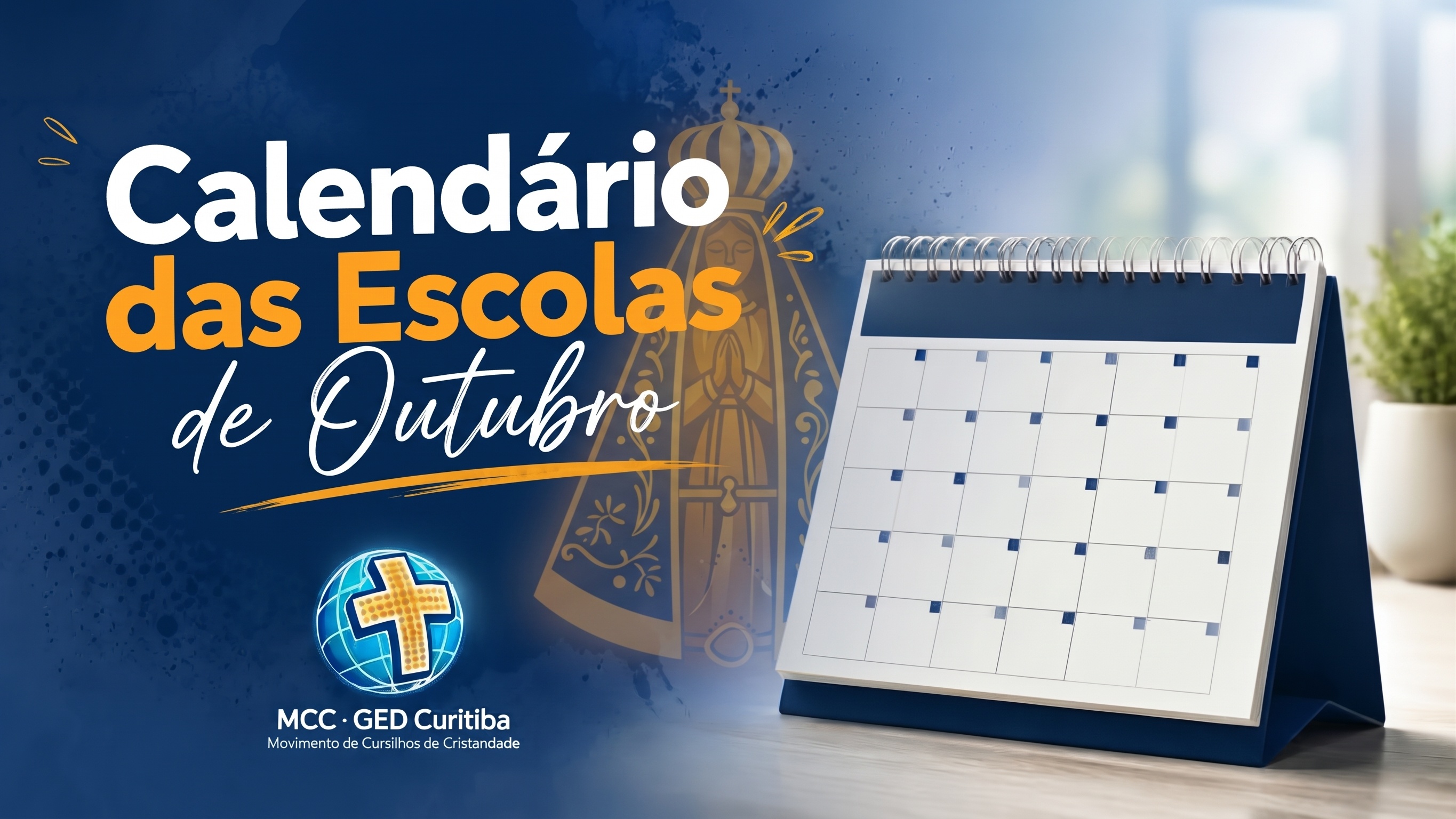 Calendário das Escolas de Formação — Outubro 2026