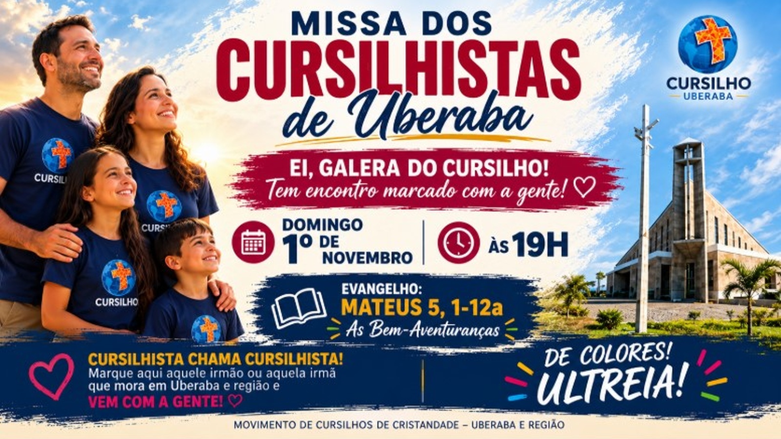 Missa dos Cursilhistas no Uberaba - 1º de Novembro