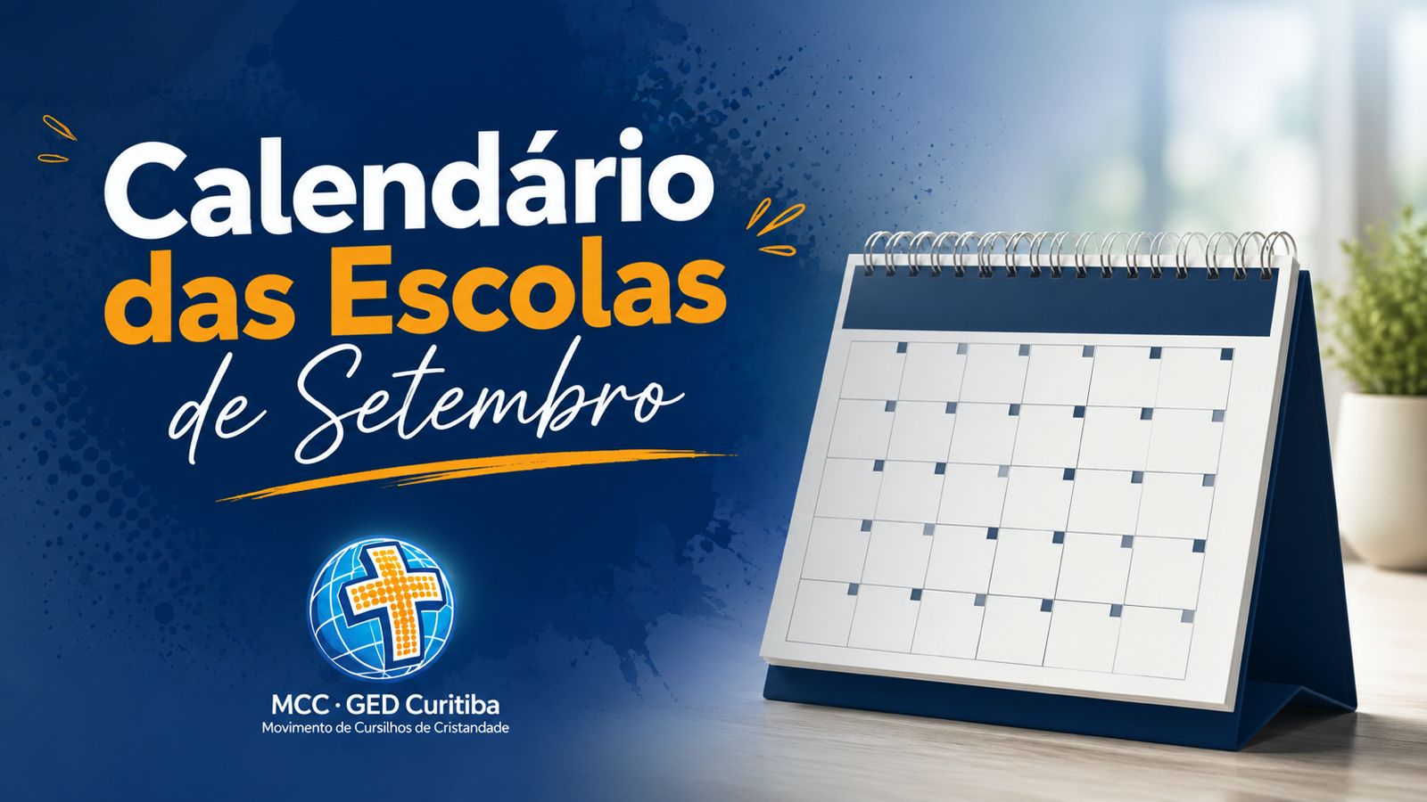 Calendário das Escolas de Setembro 2026